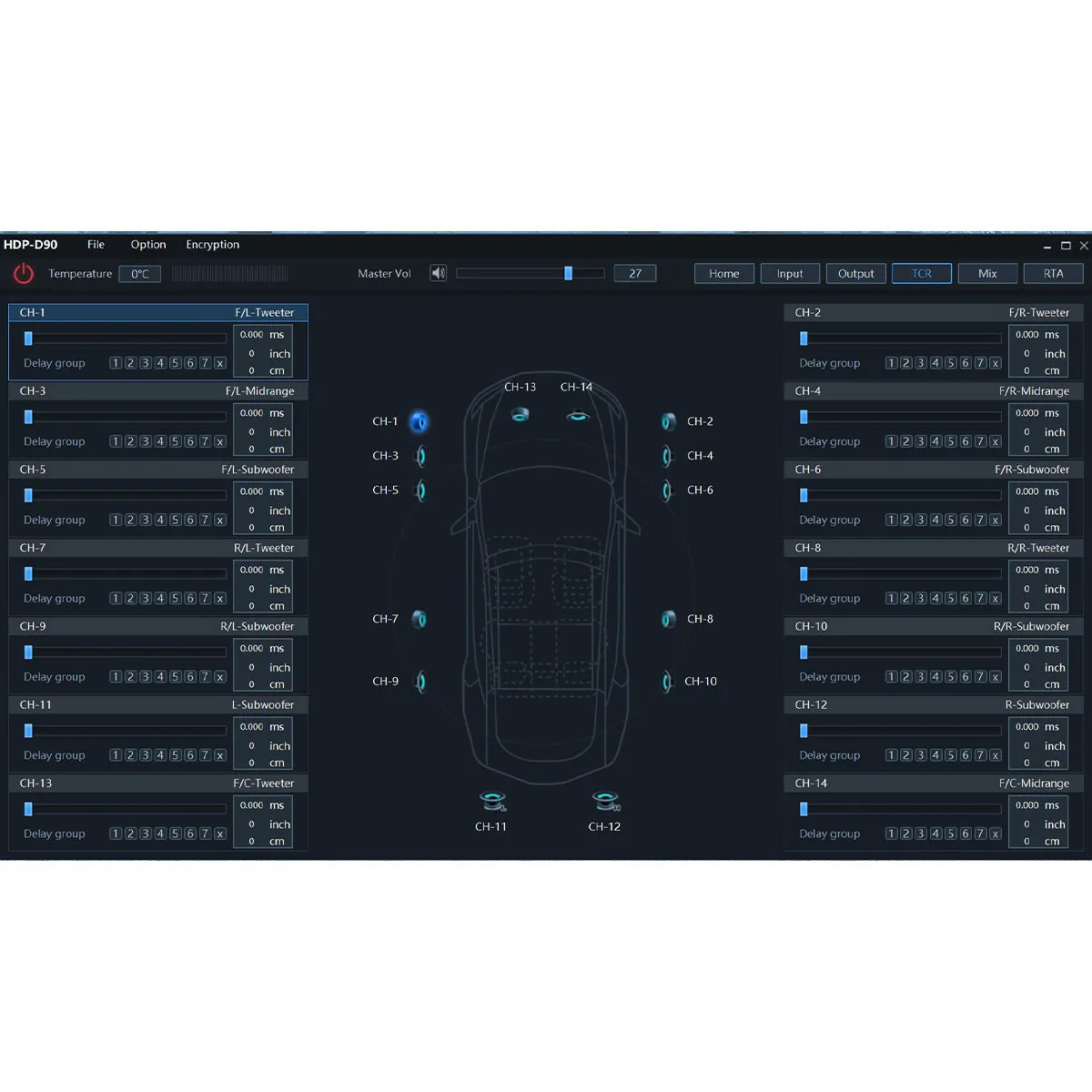 Alpine HDP-D90 Status Series DSP Amplifier