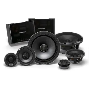 Alpine HDZ-653 Status Series 6.5" 3-Way Component Speaker System