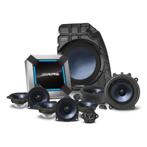 Alpine PSS-TSLA-213 11-Speaker Complete Sound System Upgrade for 2018-2021 Tesla Model 3 with Factory Base Audio