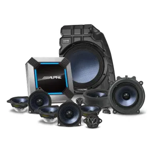 Alpine PSS-TSLA-223 11-Speaker Complete Sound System Upgrade for 2022-Up Tesla Model 3 with Factory Base Audio