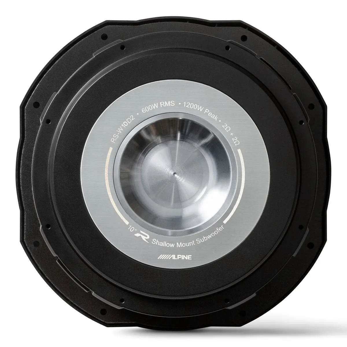 Alpine RS-W10D2 R-Series 10" Shallow-Mount 2-Ohm Subwoofer - Each