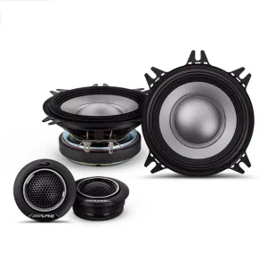 Alpine S2-S40C S2-Series 4" 2-Way Component Speaker Set