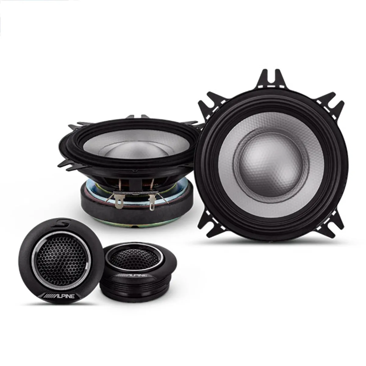 Alpine S2-S40C S2-Series 4" 2-Way Component Speaker Set