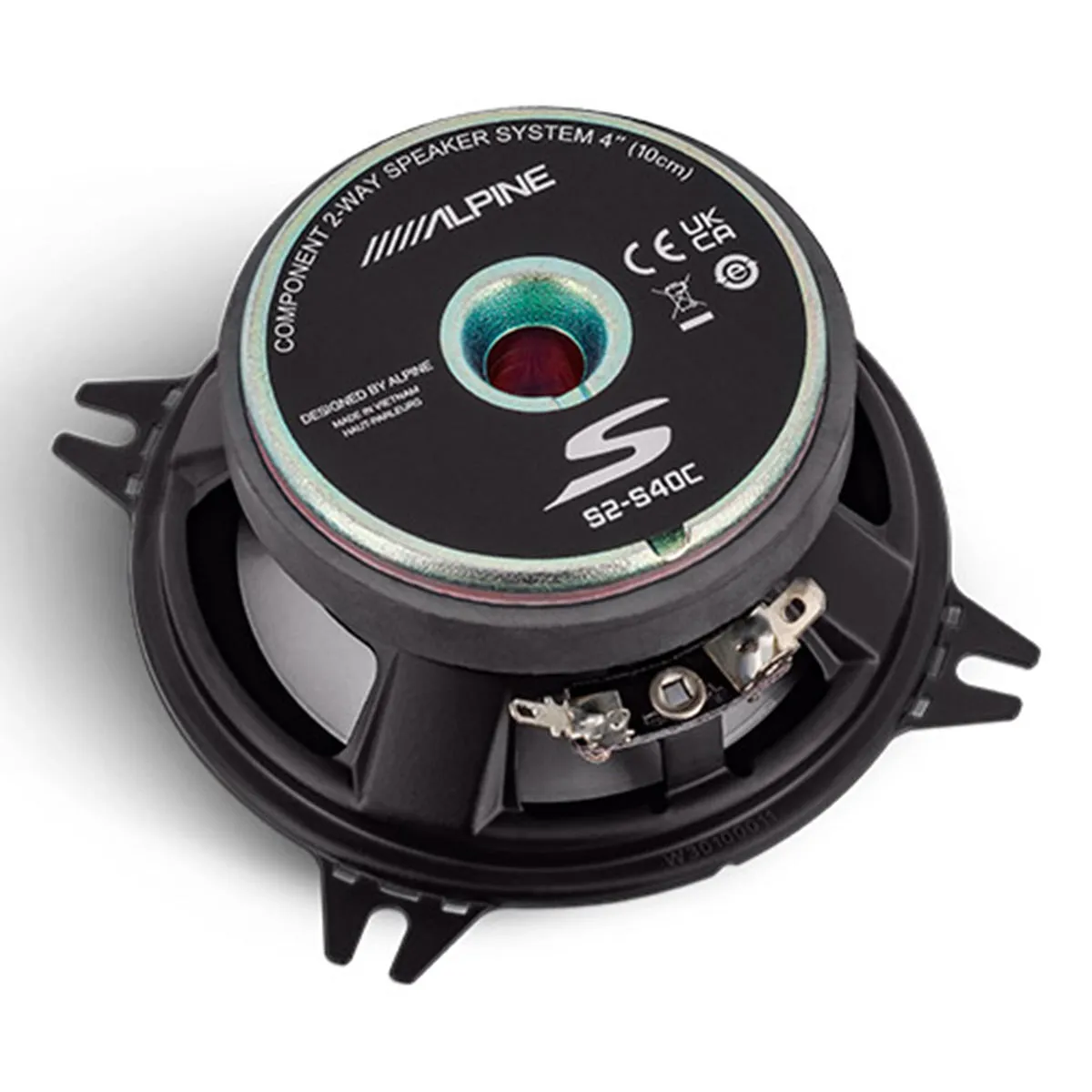 Alpine S2-S40C S2-Series 4" 2-Way Component Speaker Set
