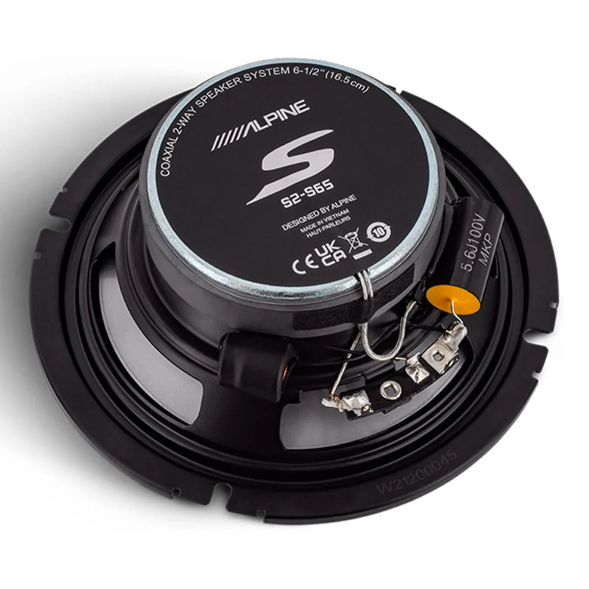 Alpine S2-S65 S-Series 6.5" 2-Way Coaxial Speakers - Pair