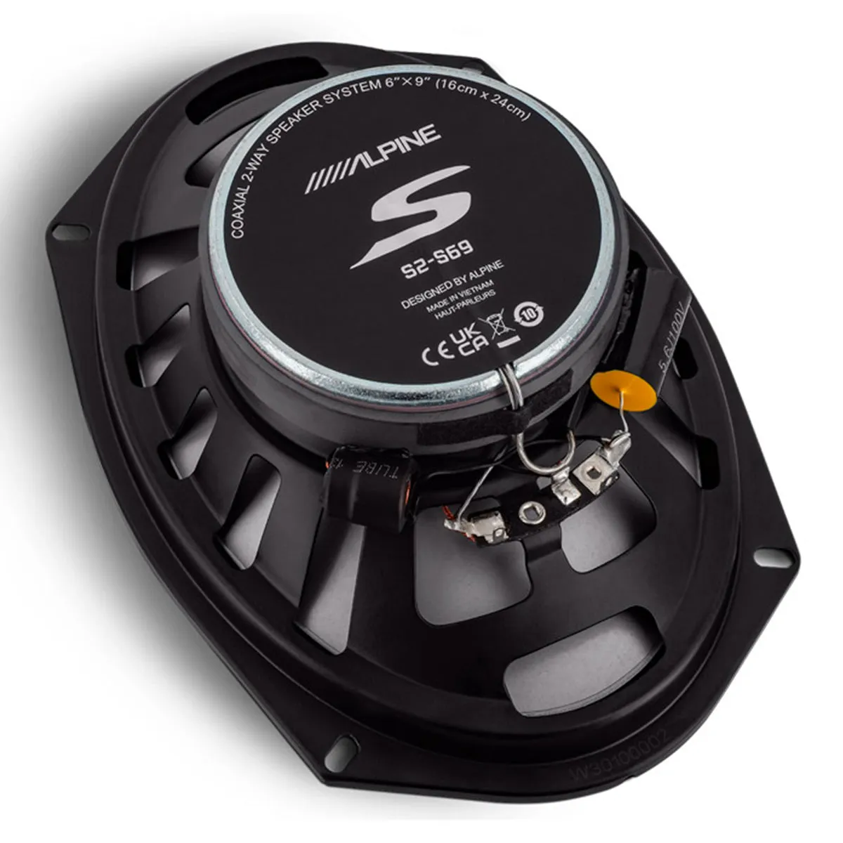 Alpine S2-S69 S-Series 6x9" 2-Way Coaxial Speakers - Pair