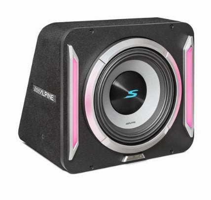 Alpine S2-SB10 10" S2-Series Subwoofer Enclosure With RGB Lighting