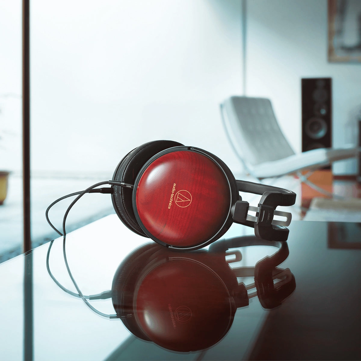 Audio-Technica ATH-AWAS Over-Ear Headphones with Asada Zakura (Japanese Cherry)