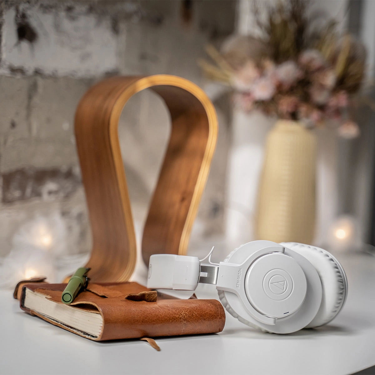 Audio-Technica ATH-M20xBT Wireless Over-Ear Headphones (White)