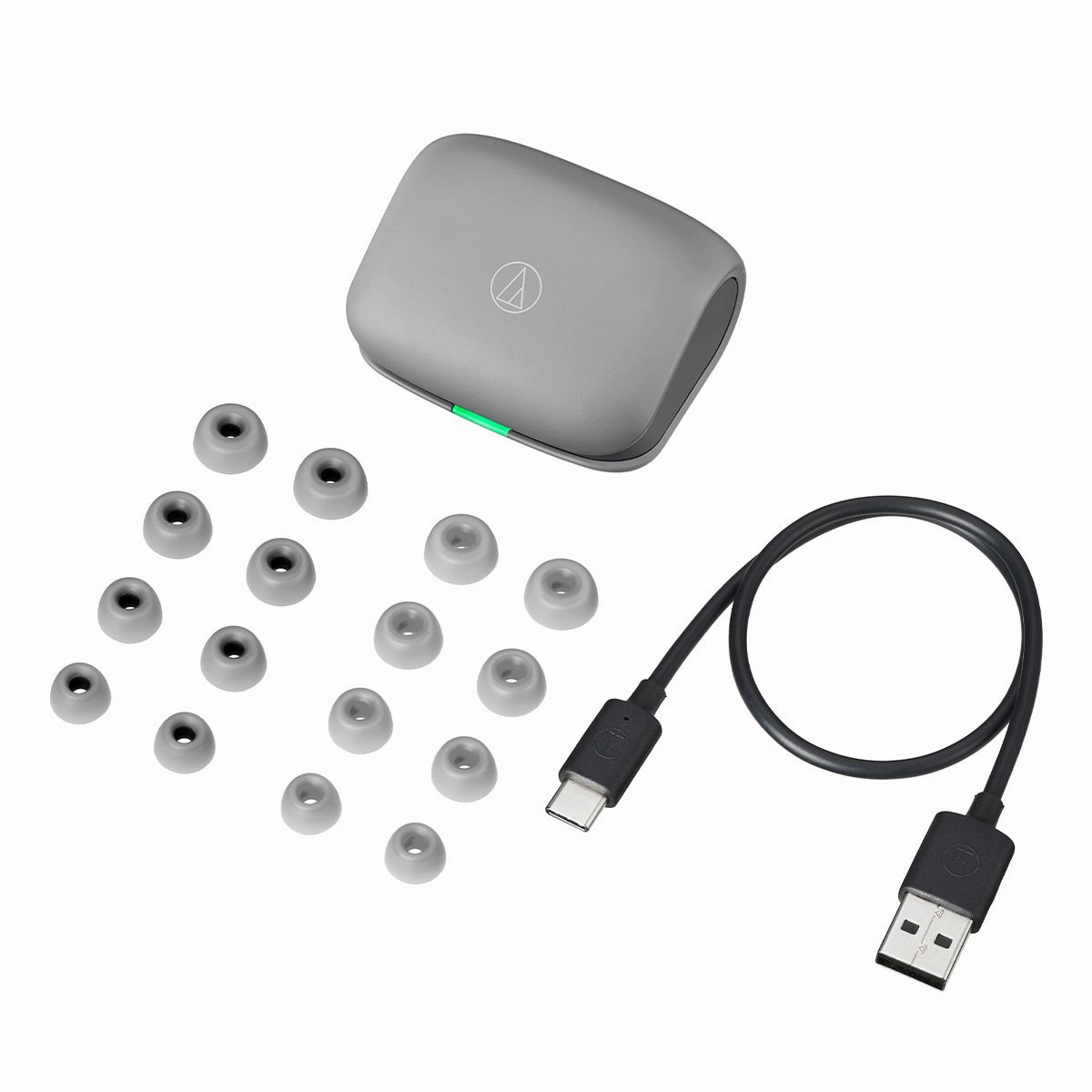 Audio-Technica ATH-TWX7 Truly Wireless Earbuds (Gray)