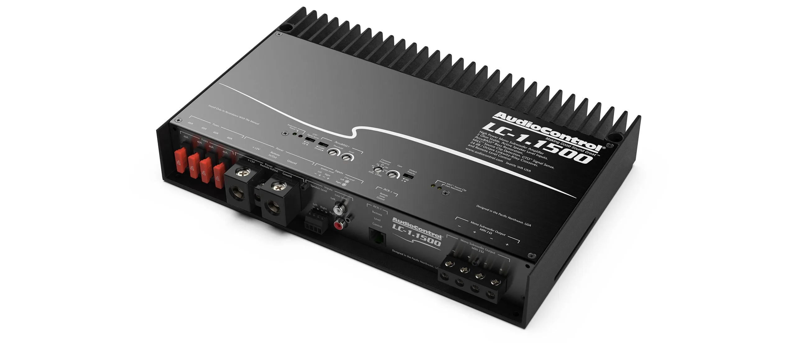 Audiocontrol LC-1.1500 High-Power Mono Amp With Accubass