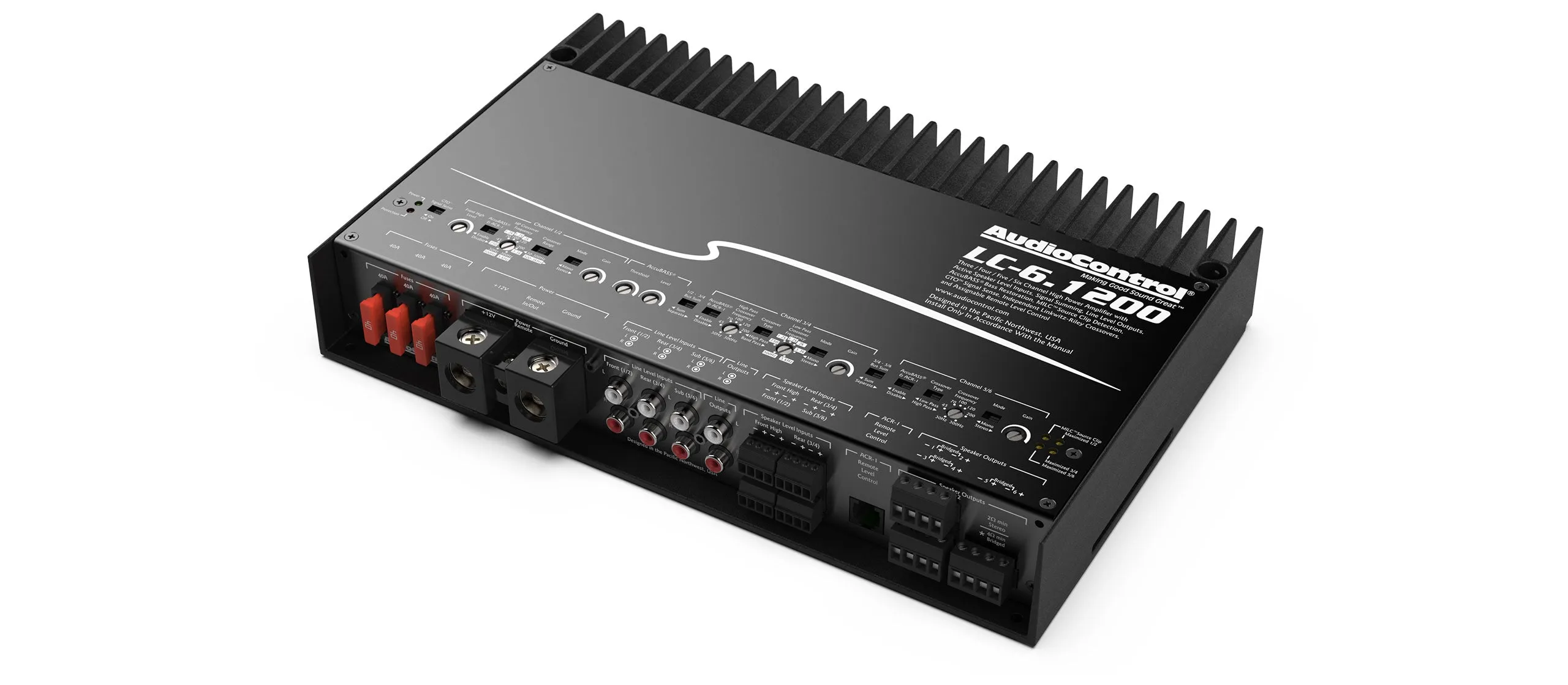 Audiocontrol LC-6.1200 6 Channel Amp With Accubass