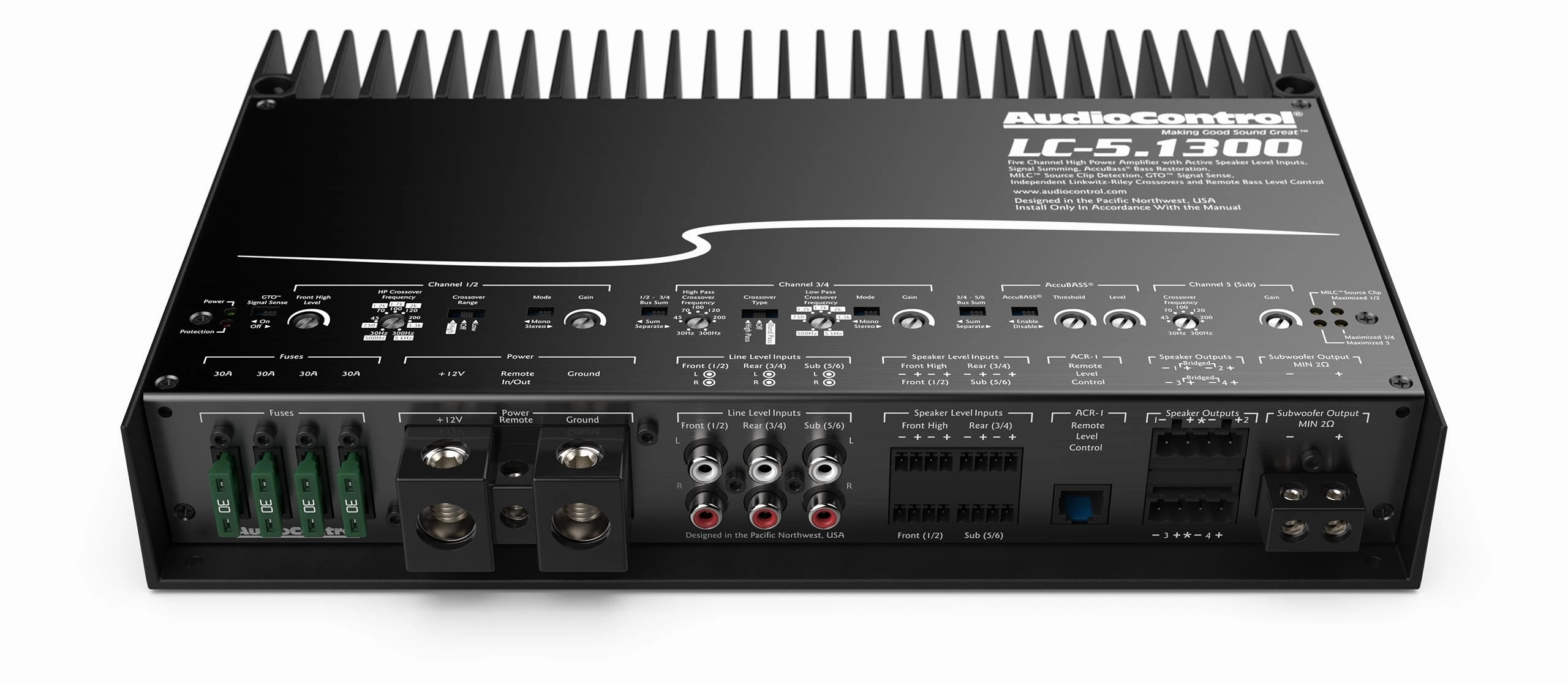 Audiocontrol LC-5.1300 5 Channel Amp With Accubass