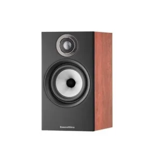 B&W 606 S3 Bookshelf Speakers - Red Cherry