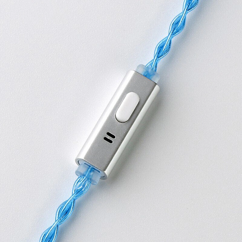 BGVP 5N Blue 4 Core OCC Silver Hybrid HiFi Earphone Upgrade Cable