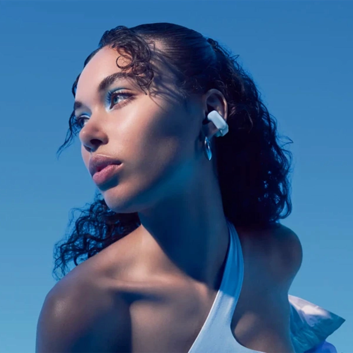 Bose Ultra Open Bluetooth Earbuds with Spatial Audio & Water Resistance (Moonstone Blue)
