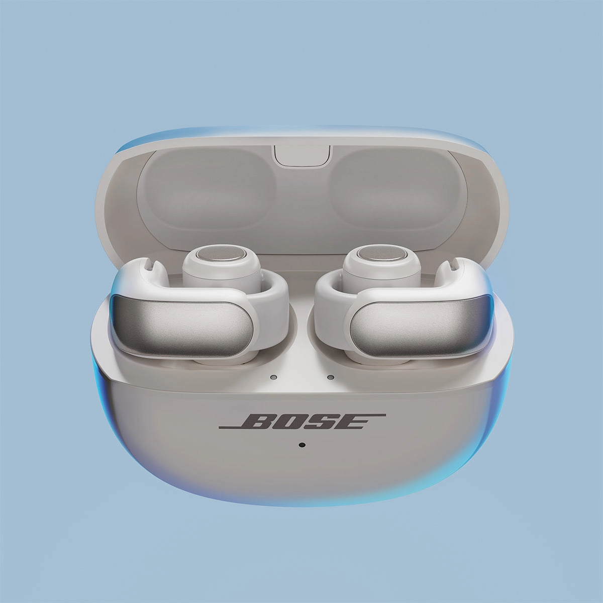 Bose Ultra Open Bluetooth Earbuds with Spatial Audio & Water Resistance (White Smoke)