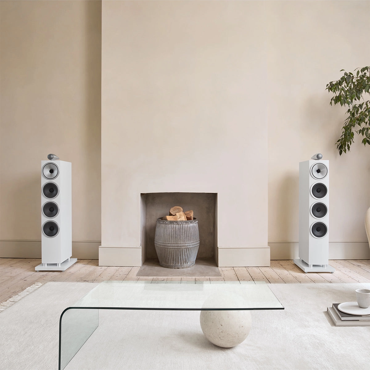 Bowers & Wilkins 702 S3 3-Way Floorstanding Speaker - Each (Satin White)