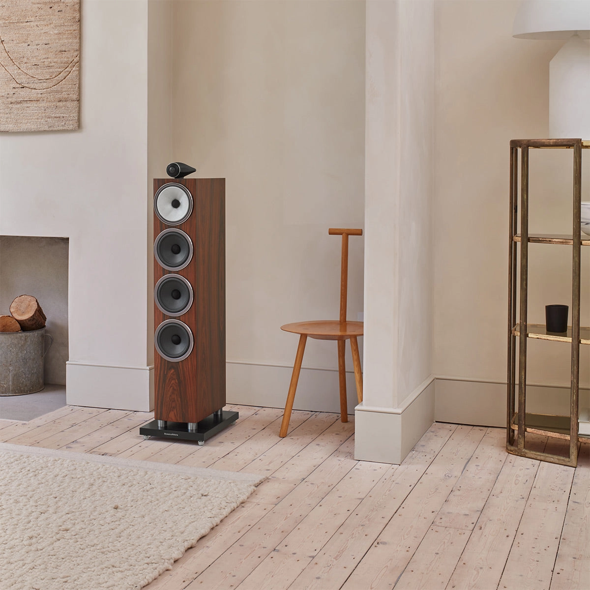 Bowers & Wilkins 702 S3 3-Way Floorstanding Speaker - Pair (Mocha)