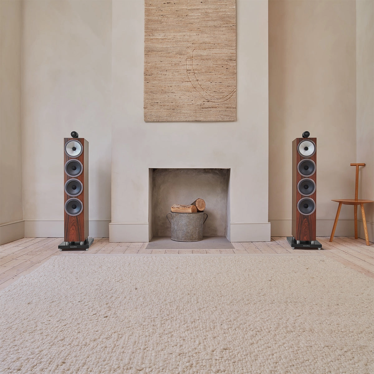 Bowers & Wilkins 702 S3 3-Way Floorstanding Speaker - Pair (Mocha)