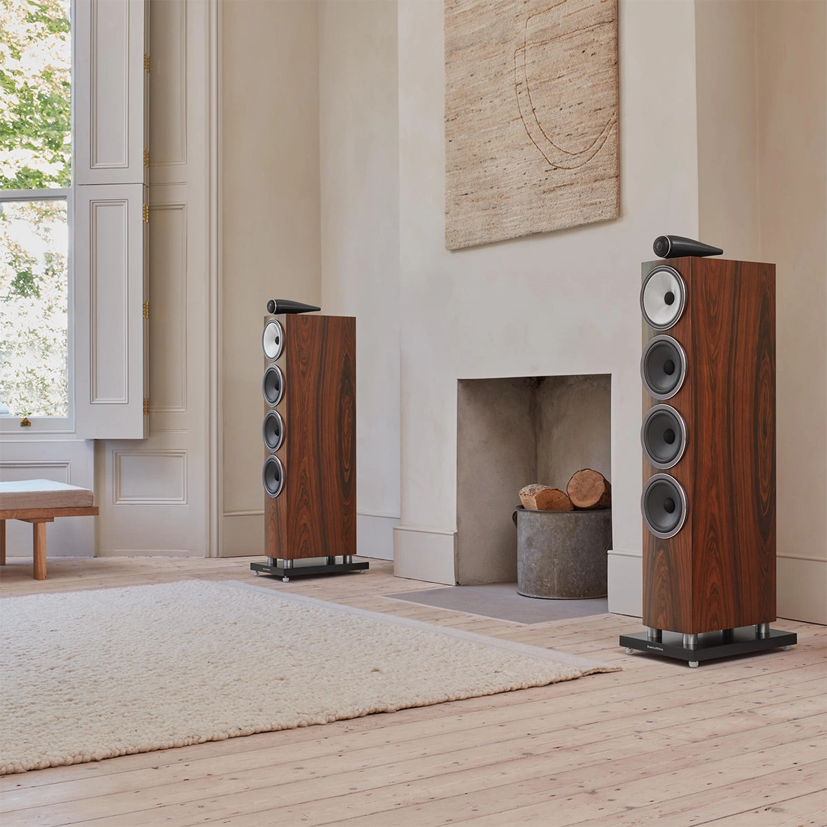 Bowers & Wilkins 702 S3 3-Way Floorstanding Speaker - Pair (Mocha)