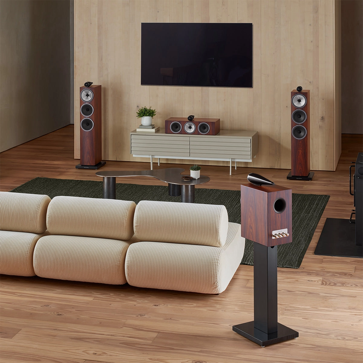 Bowers & Wilkins 703 S3 3-Way Floorstanding Speaker - Each (Mocha)