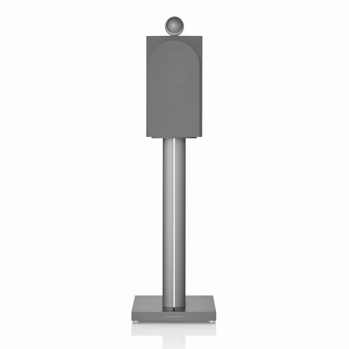 Bowers & Wilkins 705 S3 2-Way Bookshelf Speaker (Satin White) with FS-700 Floor Stand (Silver) - Pair