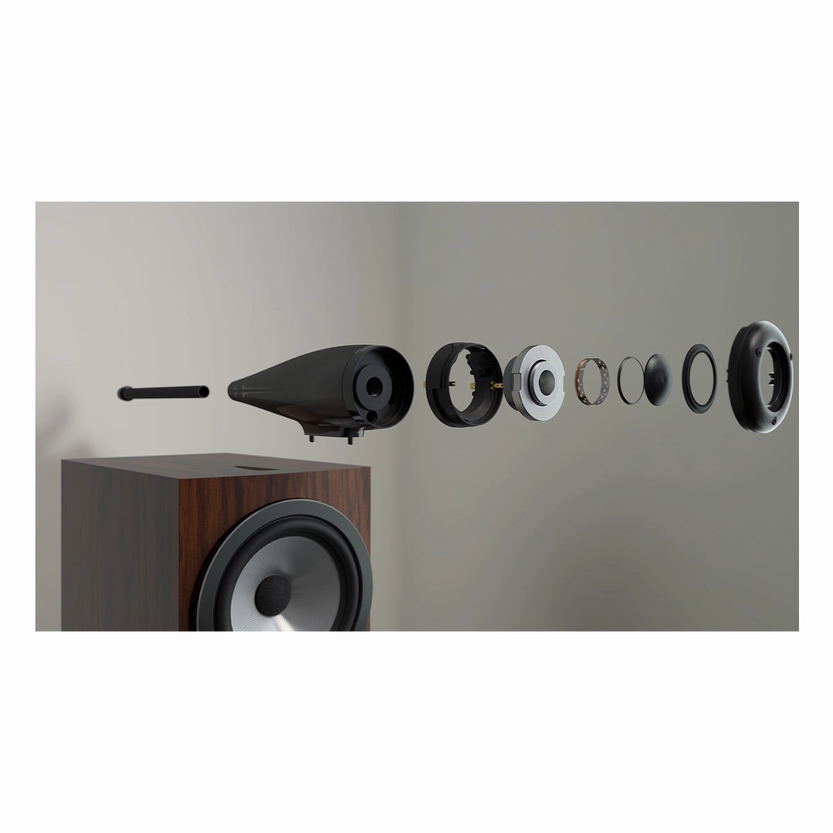Bowers & Wilkins 705 S3 2-Way Bookshelf Speakers - Pair (Mocha)
