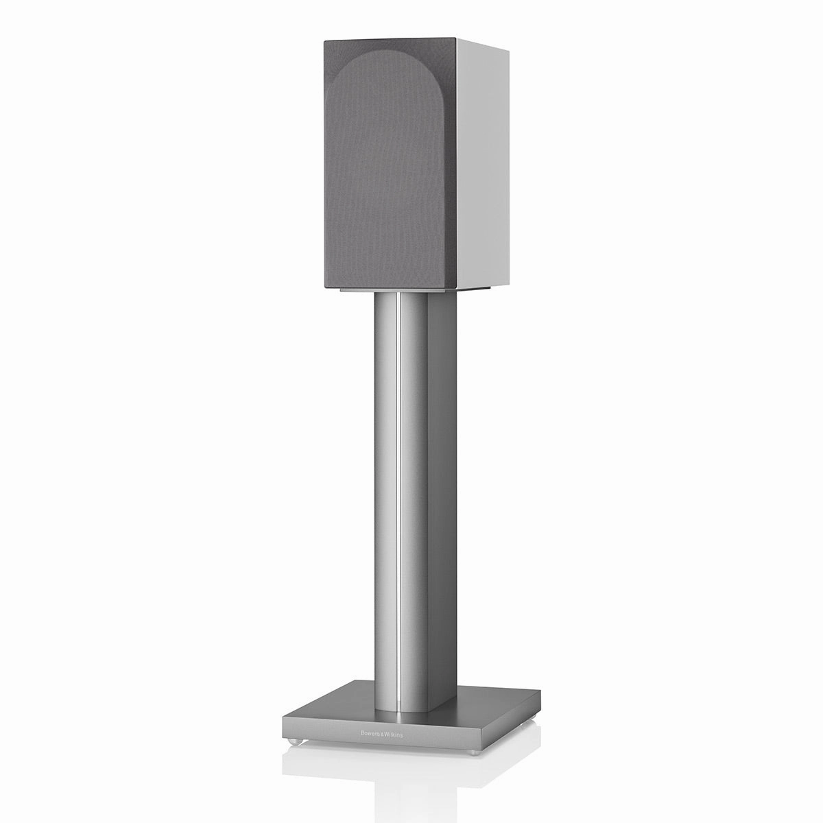 Bowers & Wilkins 706 S3 2-Way Bookshelf Speaker (Satin White) with FS-700 Floor Stand (Silver) - Pair