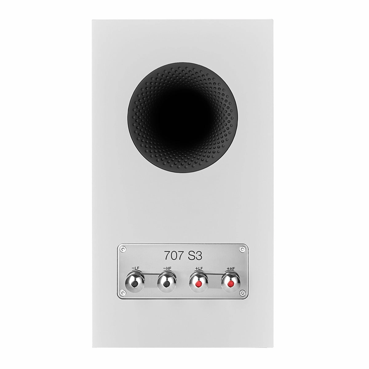 Bowers & Wilkins 707 S3 2-Way Bookshelf Speaker (Satin White) FS-700 Floor Stand (Silver) - Each