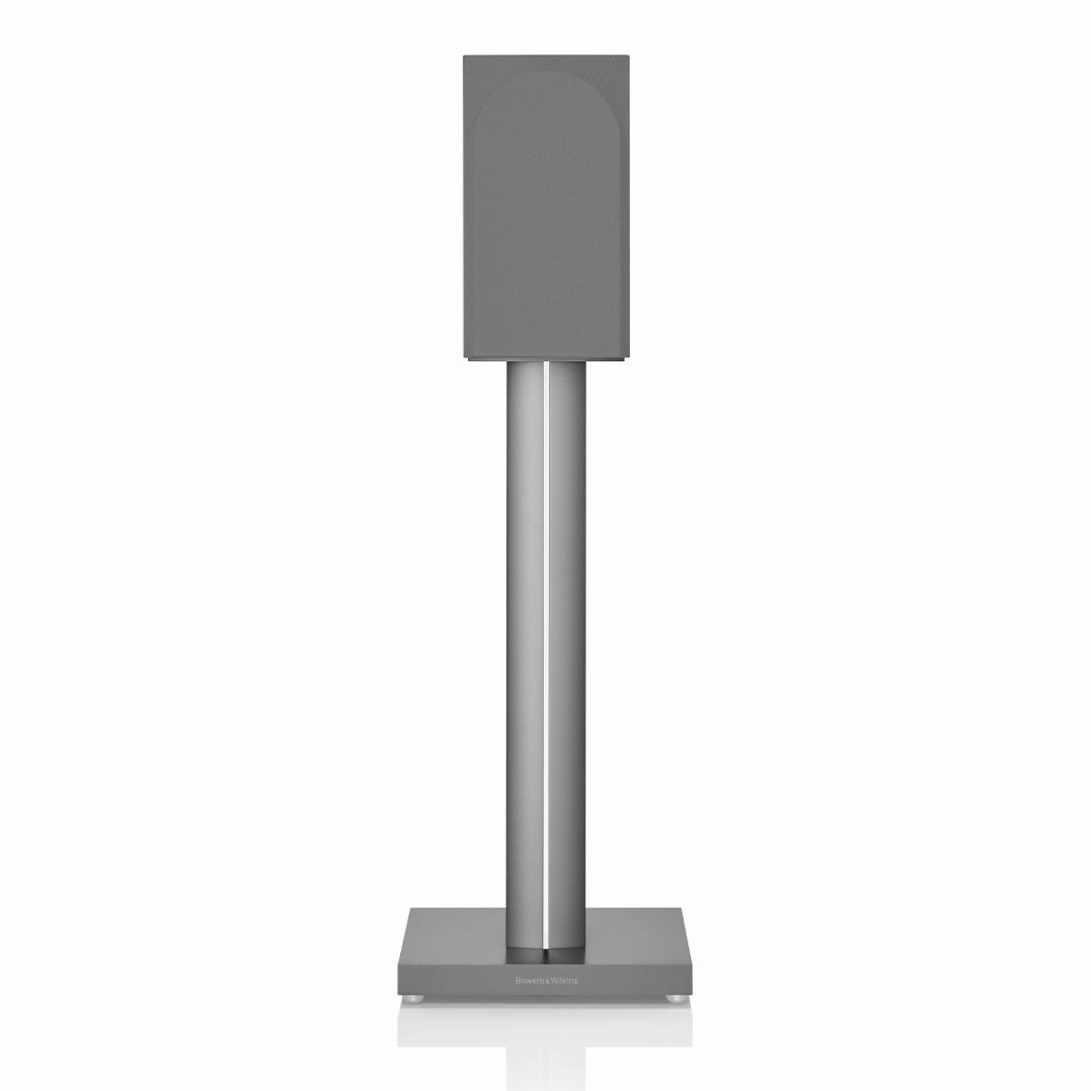 Bowers & Wilkins 707 S3 2-Way Bookshelf Speaker (Satin White) FS-700 Floor Stand (Silver) - Each