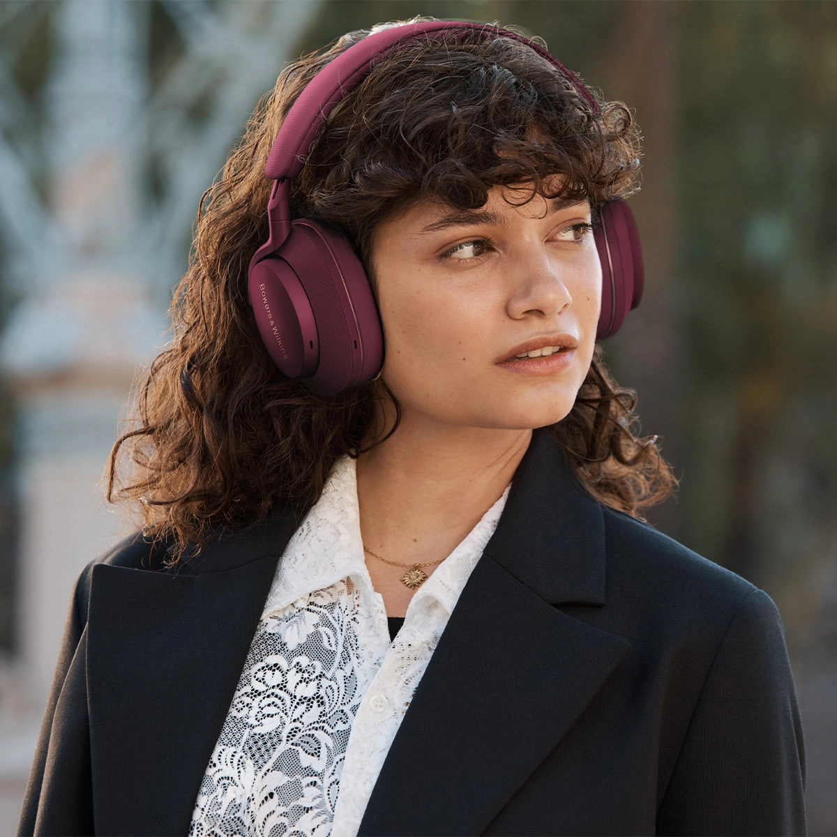 Bowers & Wilkins Px7 S2e Wireless Noise Canceling Bluetooth Headphones (Ruby Red)