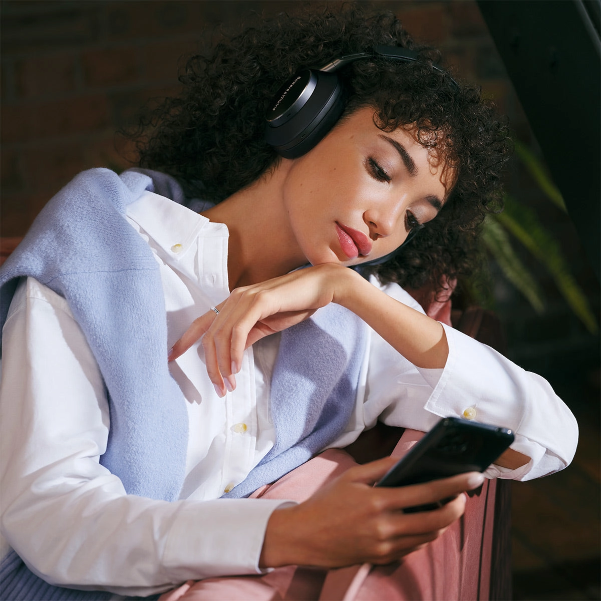 Bowers & Wilkins Px8 Wireless Bluetooth Over-Ear Headphones with Active Noise Cancellation (Black)