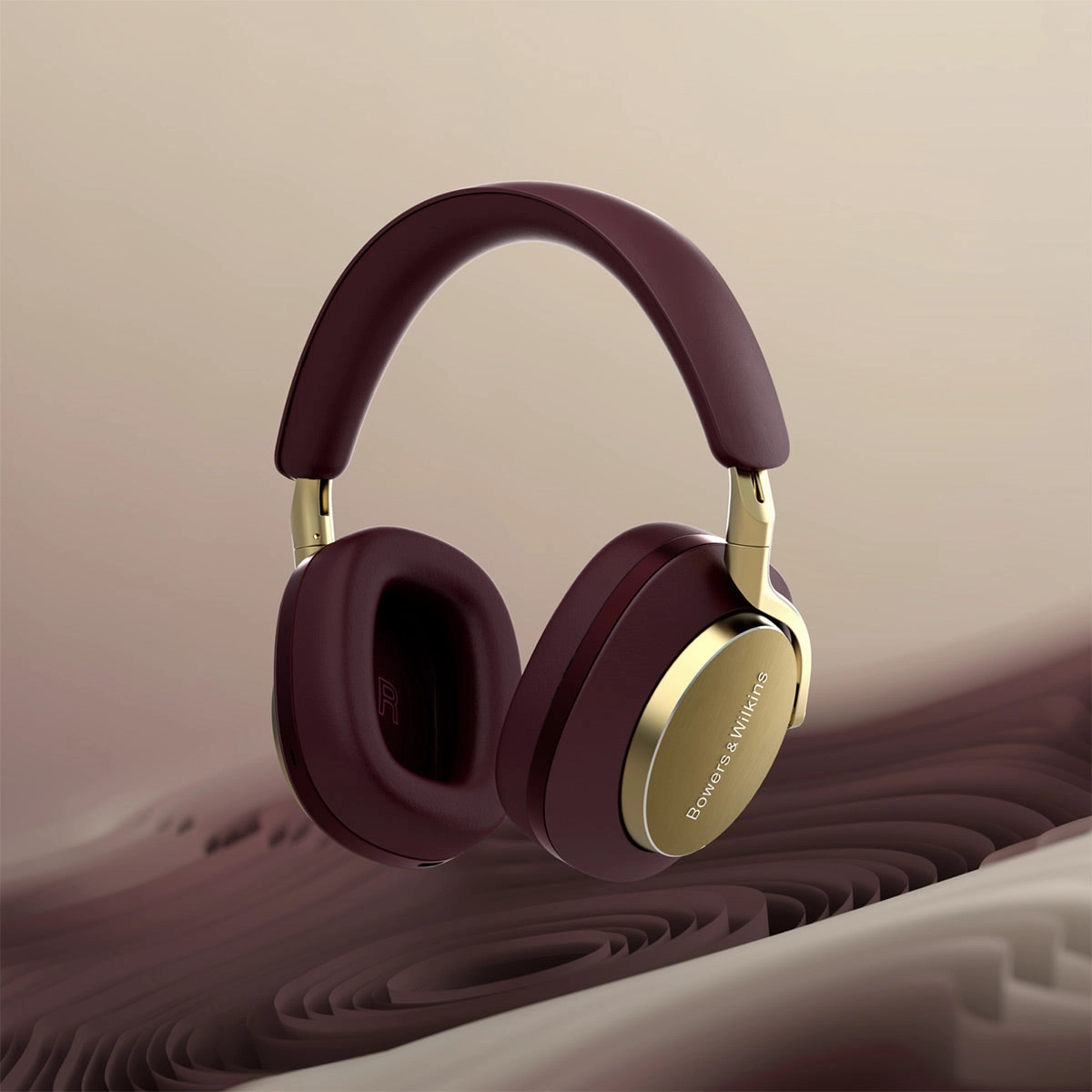Bowers & Wilkins Px8 Wireless Bluetooth Over-Ear Headphones with Active Noise Cancellation (Royal Burgundy)