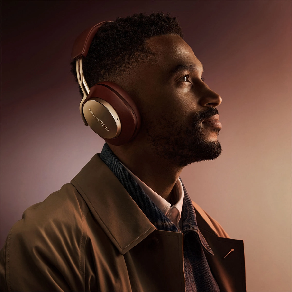 Bowers & Wilkins Px8 Wireless Bluetooth Over-Ear Headphones with Active Noise Cancellation (Royal Burgundy)