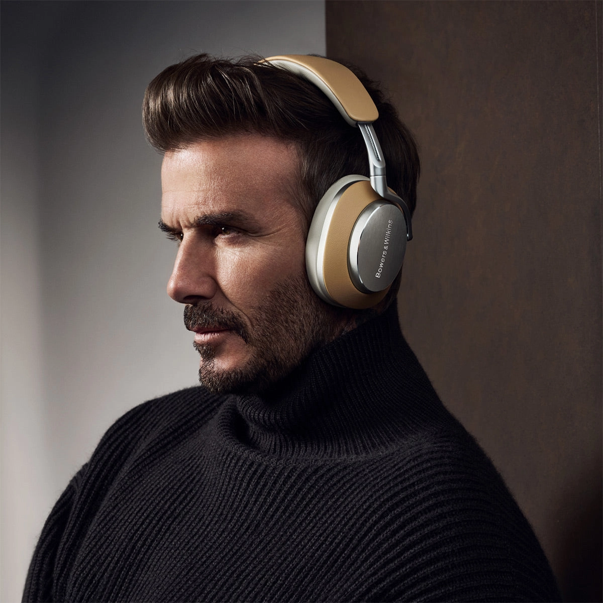 Bowers & Wilkins Px8 Wireless Bluetooth Over-Ear Headphones with Active Noise Cancellation (Tan)