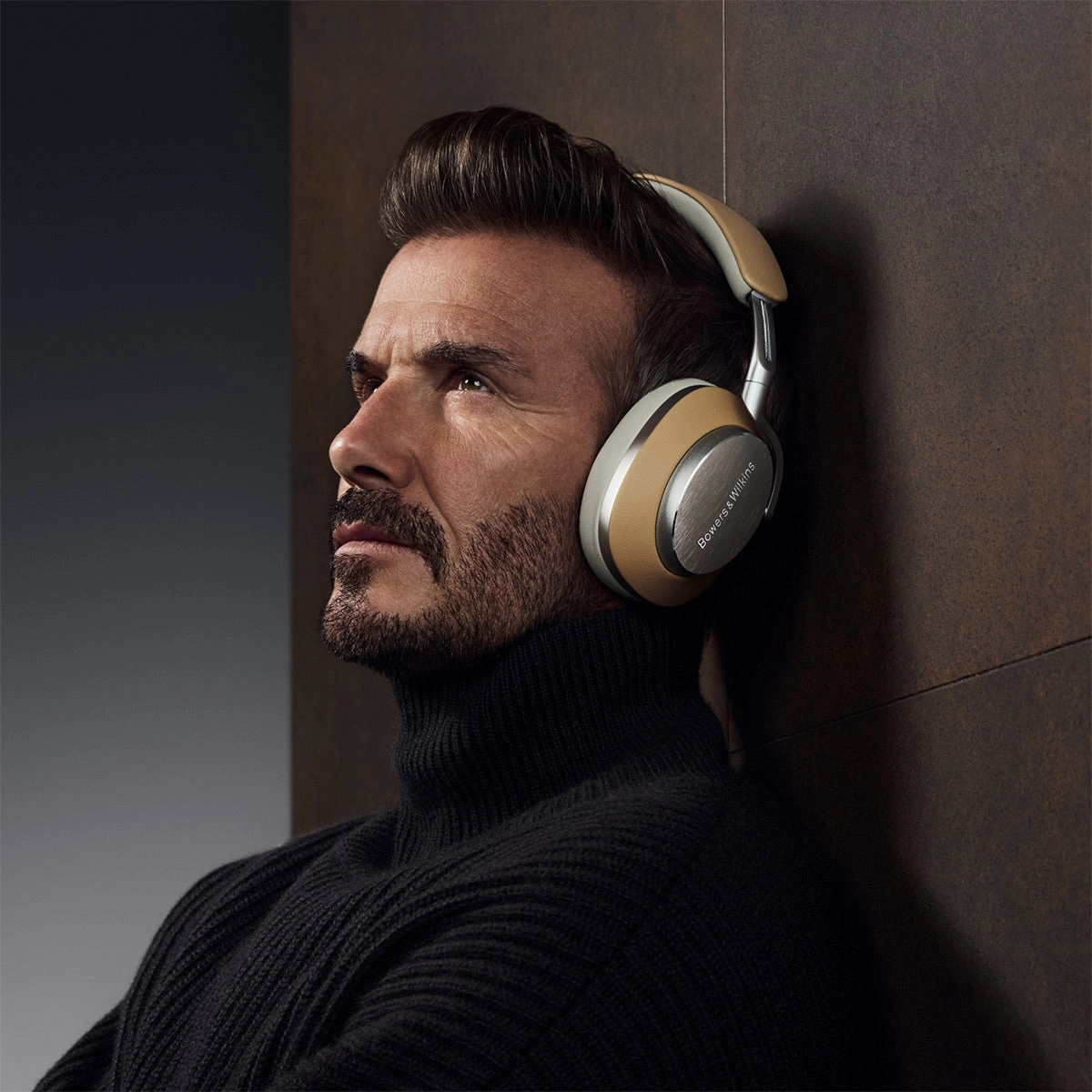 Bowers & Wilkins Px8 Wireless Bluetooth Over-Ear Headphones with Active Noise Cancellation (Tan)