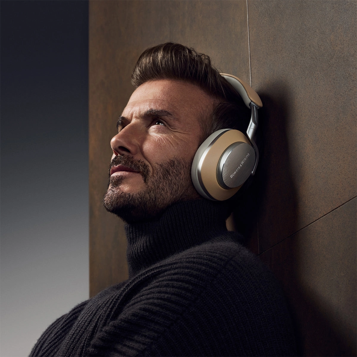 Bowers & Wilkins Px8 Wireless Bluetooth Over-Ear Headphones with Active Noise Cancellation (Tan)