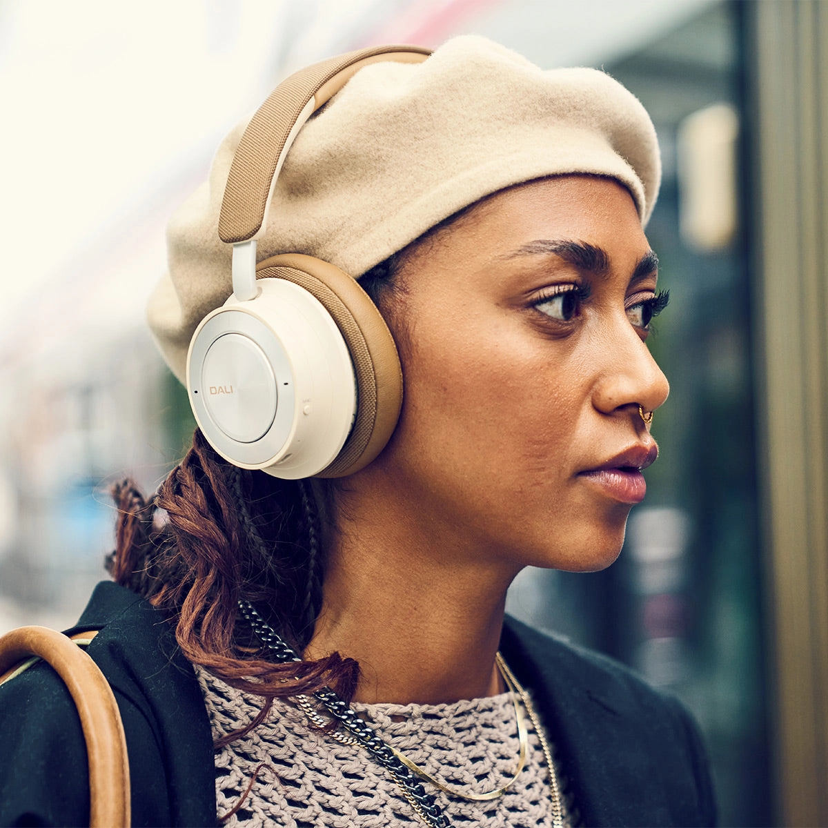 Dali IO-8 Wireless Noise Cancelling Over-Ear Headphones (Caramel White)