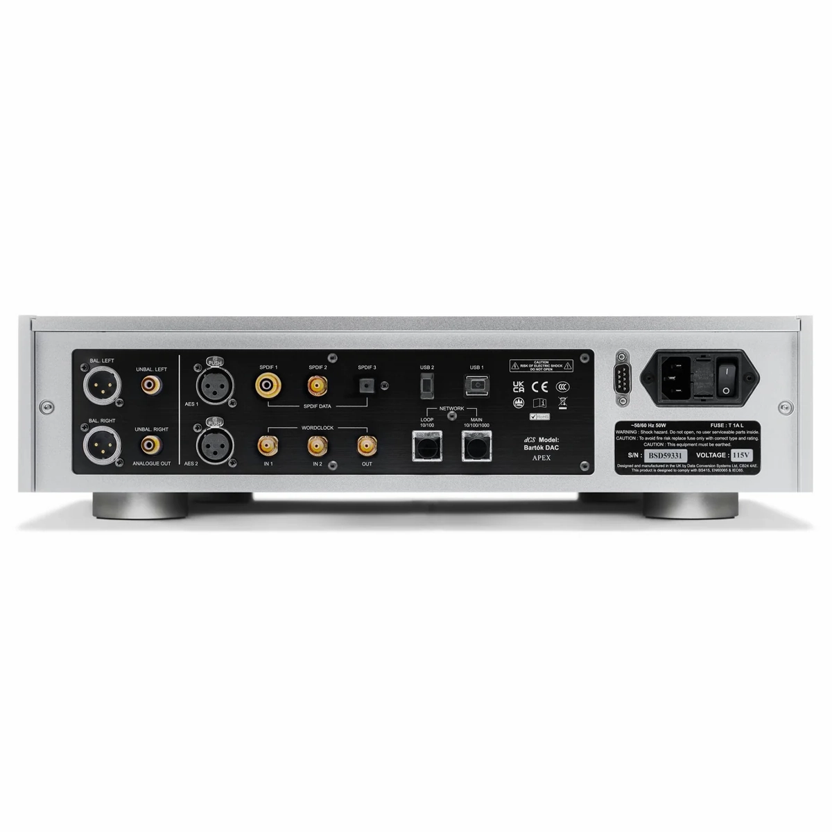 dCS Bartk APEX Digital to Analogue Converter with Headphone Amplifier