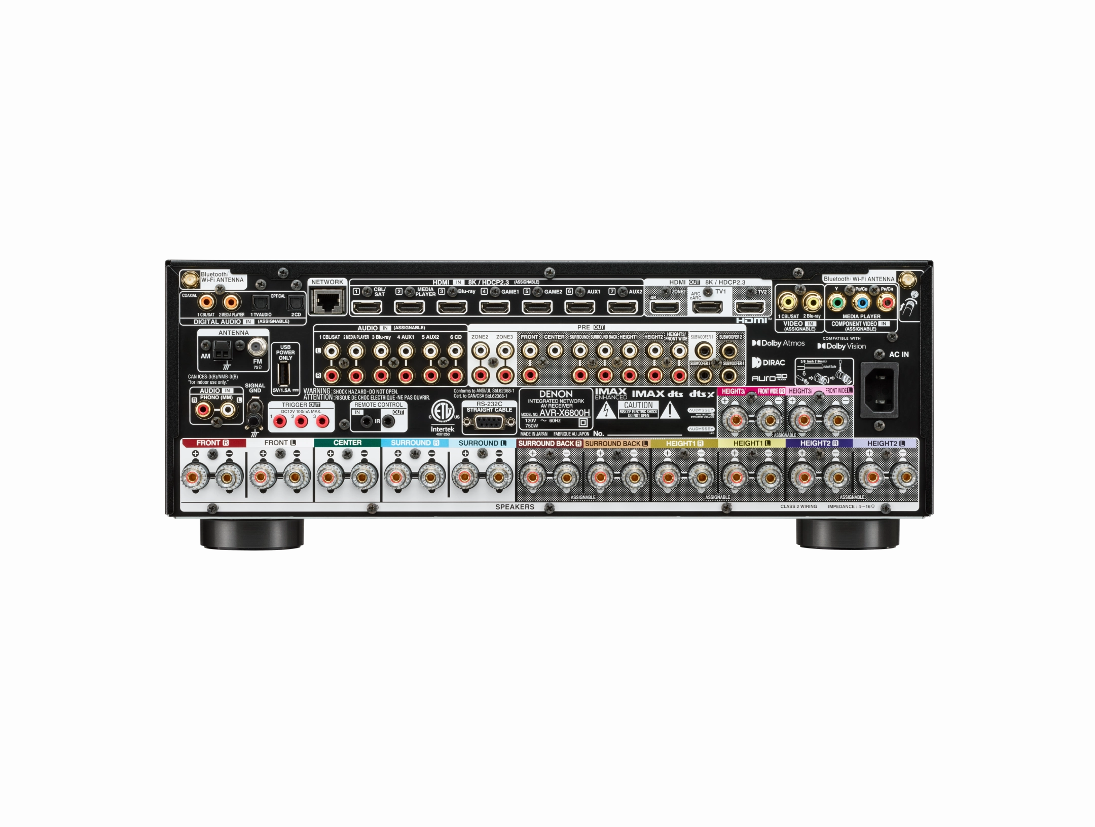 Denon AVC-X6800H Multi Channel AV Receiver