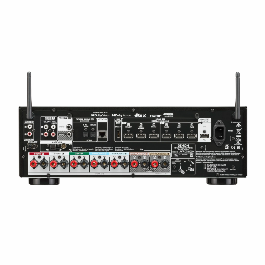 Denon AVR-X1800H AV Receiver