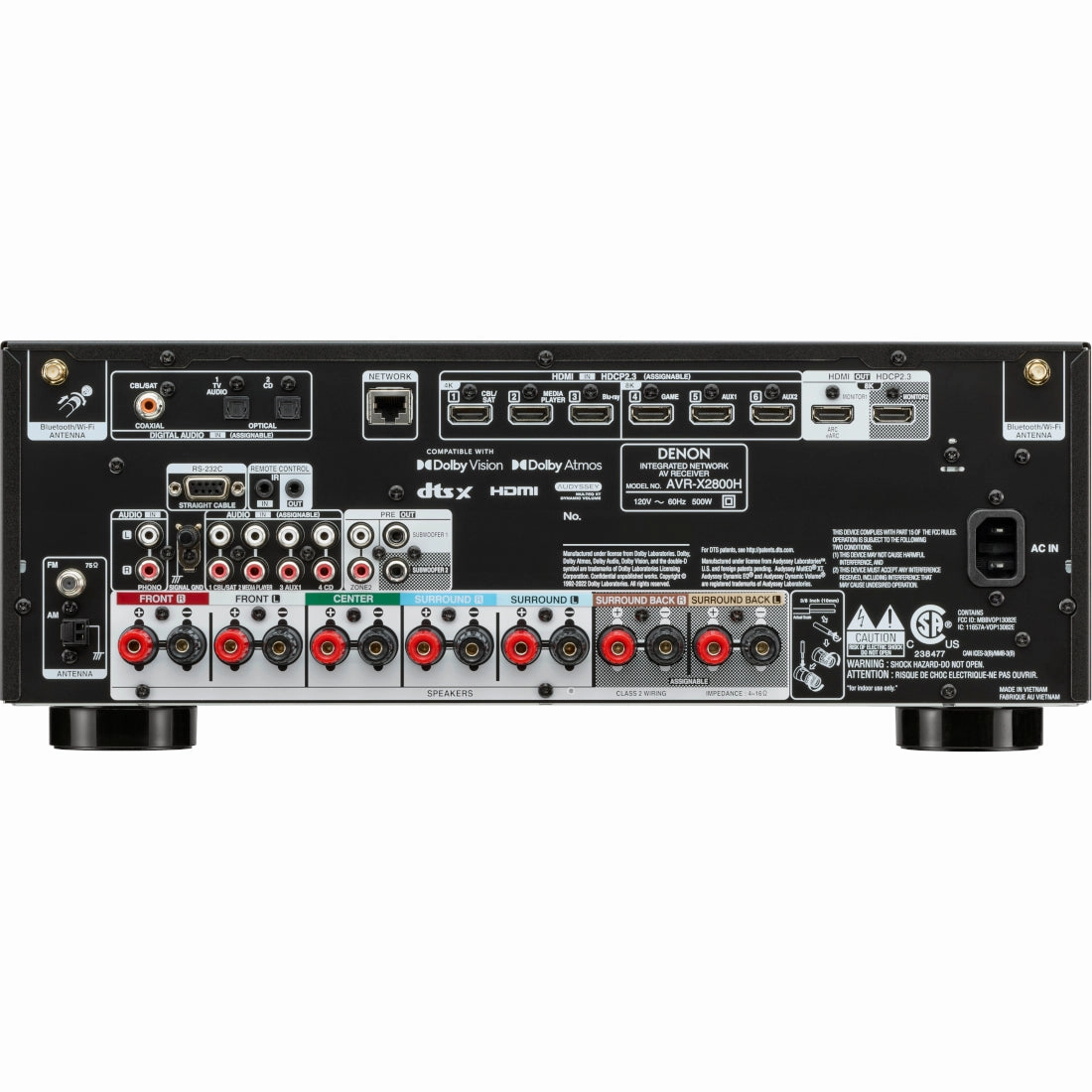 Denon AVR-X2800H Multi Channel AV Receiver