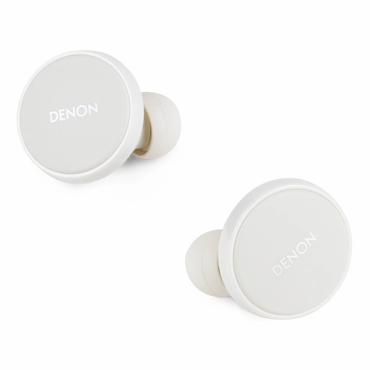 Denon PerL Pro True Wireless Earbuds with Active Noise Cancellation, Spatial Audio, and Adaptive Acoustic Technology (White)