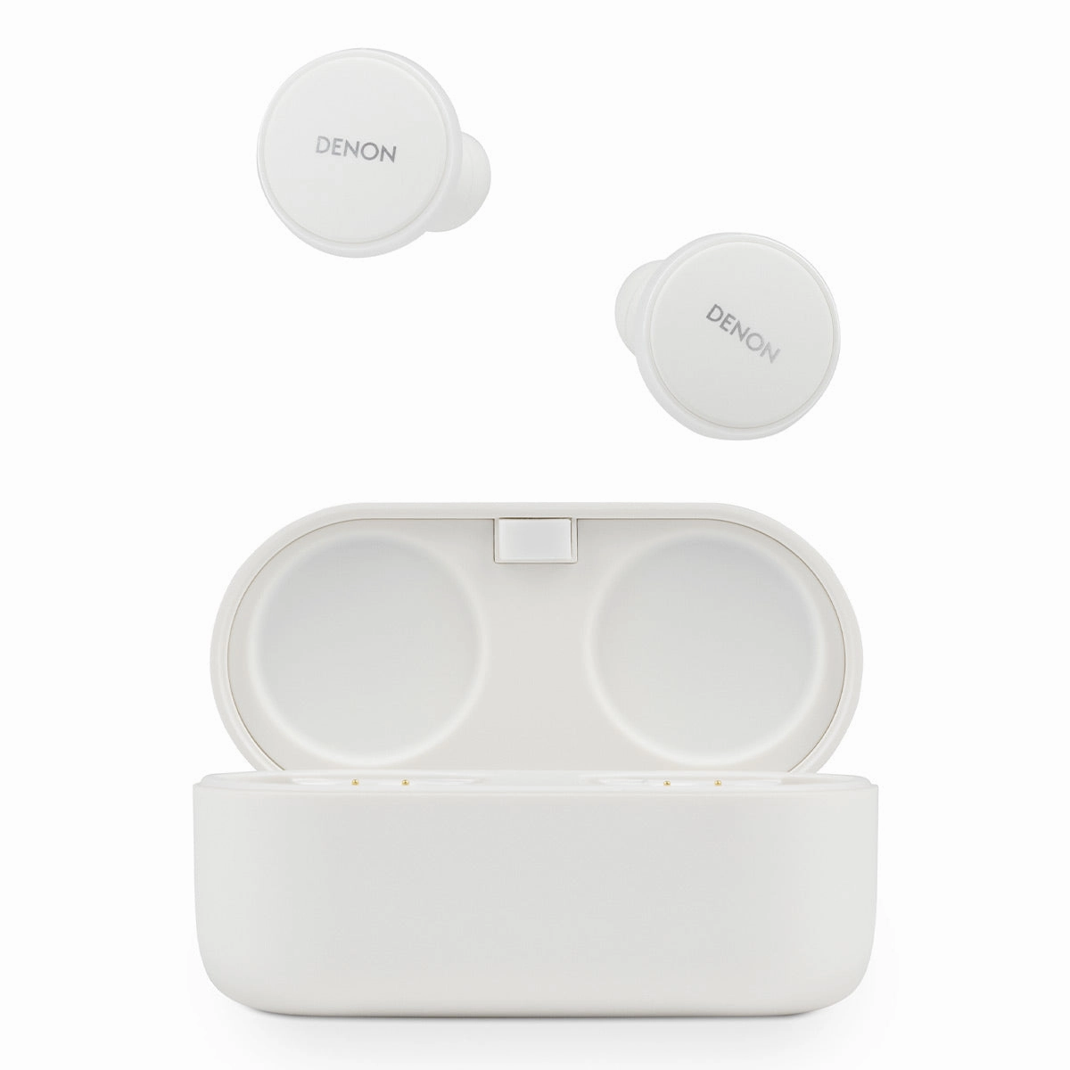 Denon PerL Pro True Wireless Earbuds with Active Noise Cancellation, Spatial Audio, and Adaptive Acoustic Technology (White)