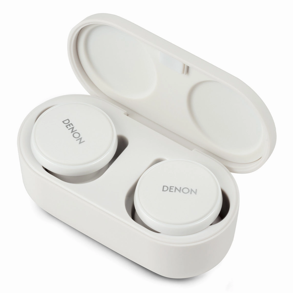 Denon PerL Pro True Wireless Earbuds with Active Noise Cancellation, Spatial Audio, and Adaptive Acoustic Technology (White)