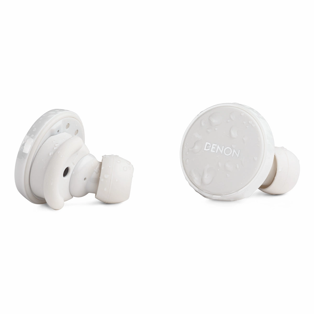 Denon PerL Pro True Wireless Earbuds with Active Noise Cancellation, Spatial Audio, and Adaptive Acoustic Technology (White)
