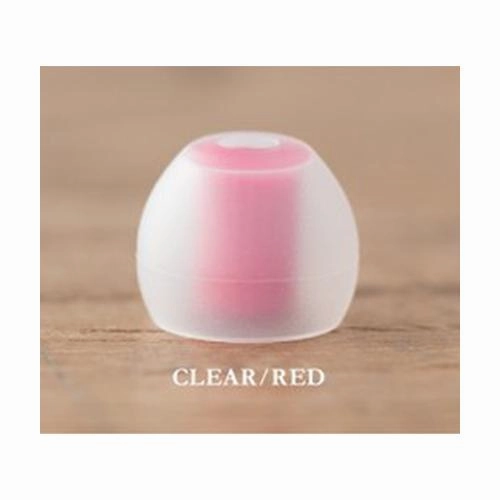 Final Audio Clear/Red Silicon Type E Tips kit with Case and Nozzle Adapter