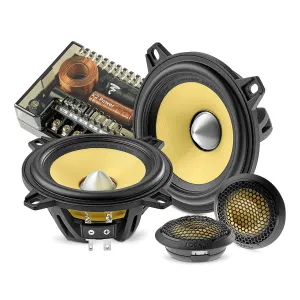 Focal Mobile ES 100 KE 4" K2 EVO 2-Way Component Speaker Kit with TKME Tweeters & Compact Crossovers