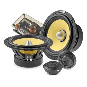 Focal Mobile ES 165 KX2E 6.5" K2 EVO 2-Way Component Speaker Kit with FRAK Tweeters & Compact Crossovers